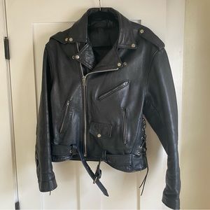 Vintage Leather Motorcycle Jacket